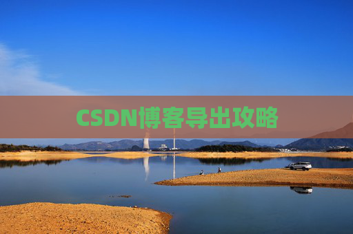CSDN博客导出攻略
